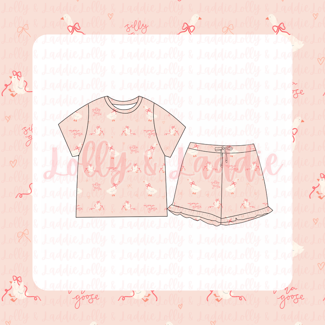 Mama Goose - Women's Shorts Set (READY-TO-SHIP)