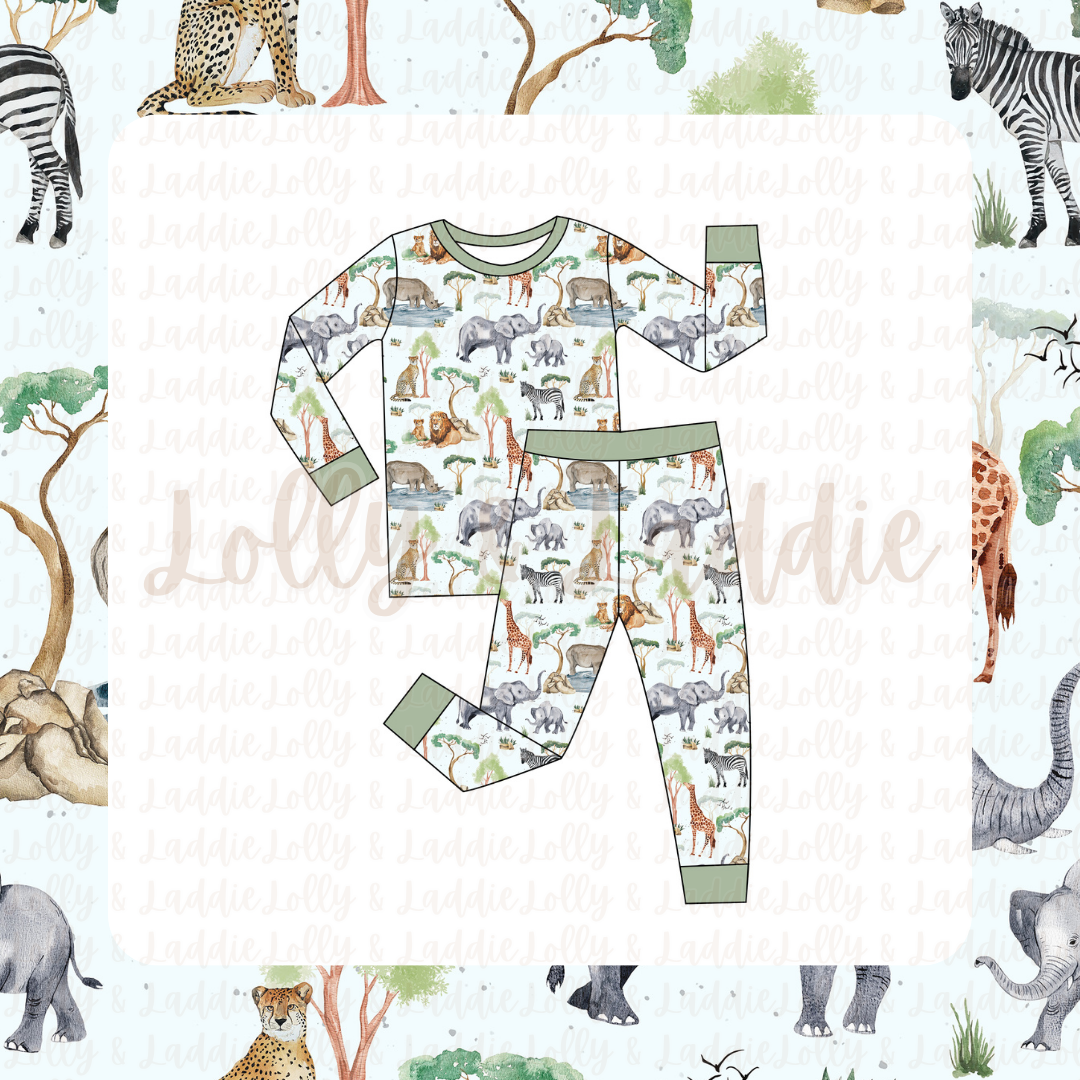 Safari Social - Kid (Pant Set) (READY-TO-SHIP)