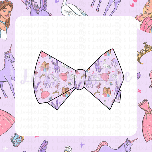 Princess Slumber - 3" Bow Clip