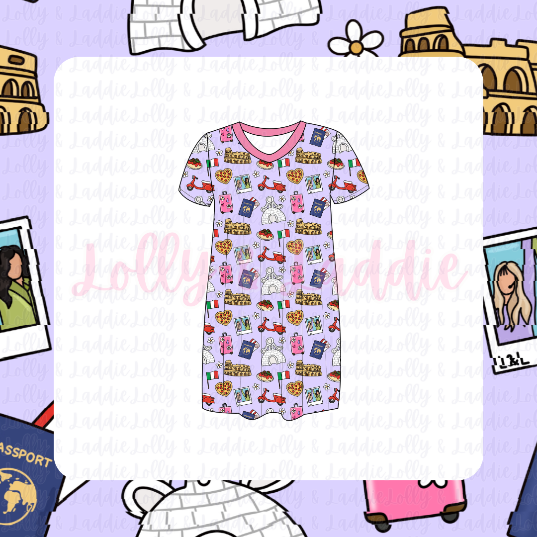 When In Rome - Women’s Sleep Dress (READY-TO-SHIP)