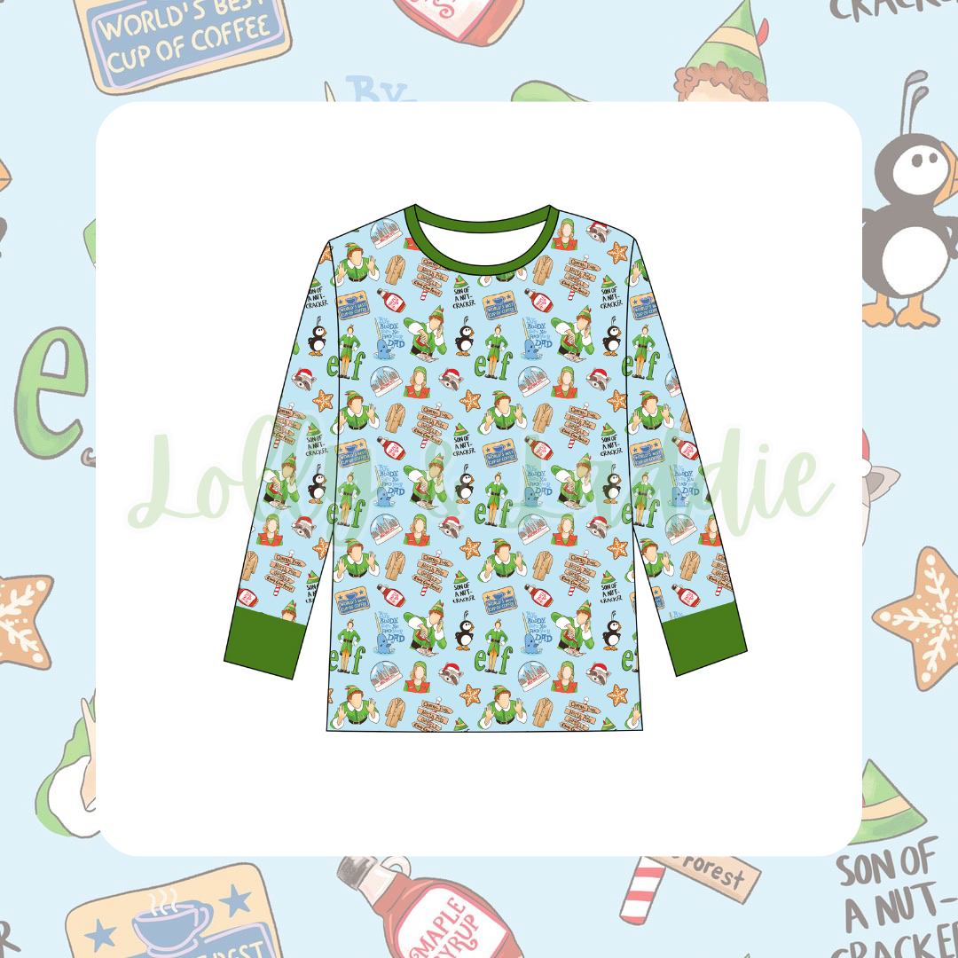 Cotton-Headed Ninny Muggins - Adult (Pajama Top) (READY-TO-SHIP)