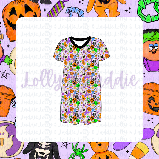 Halloween Time Capsule - Women’s Sleep Dress (READY-TO-SHIP)
