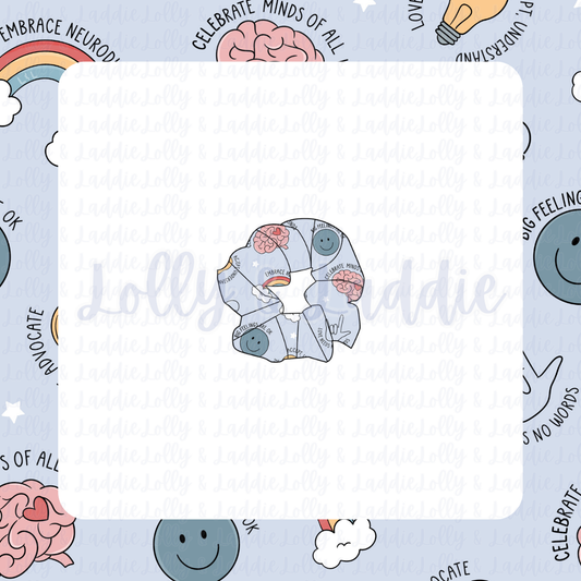 Minds Of All Kinds - Adult Scrunchie (READY-TO-SHIP)