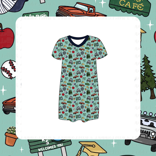 Starlit Forks - Women’s Sleep Dress