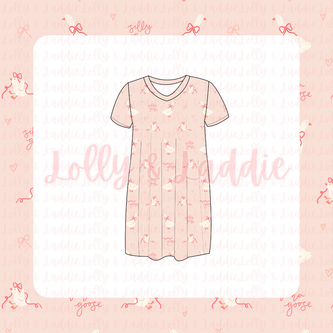 Mama Goose - Women’s Sleep Dress (READY-TO-SHIP)