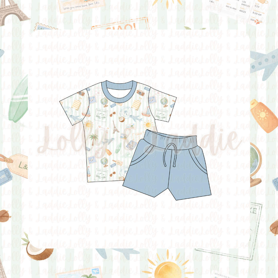 Wish You Were Here - Kid (Short Sleeve Play Set) (READY-TO-SHIP)