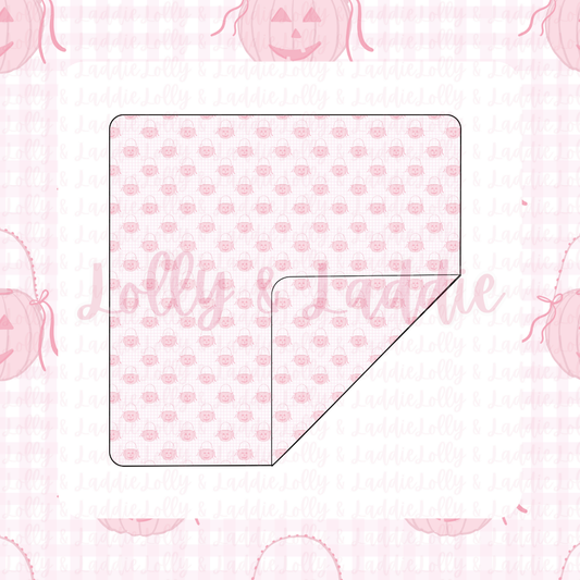 Pumpkin Pail Parade (Pink) - Blanket (READY-TO-SHIP)