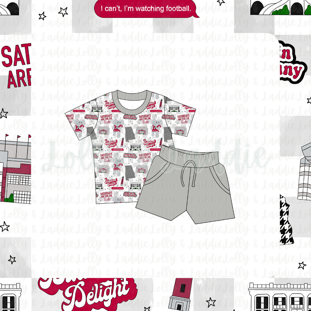 Crimson & Cozy - Kid (Short Sleeve Play Set) (READY-TO-SHIP)