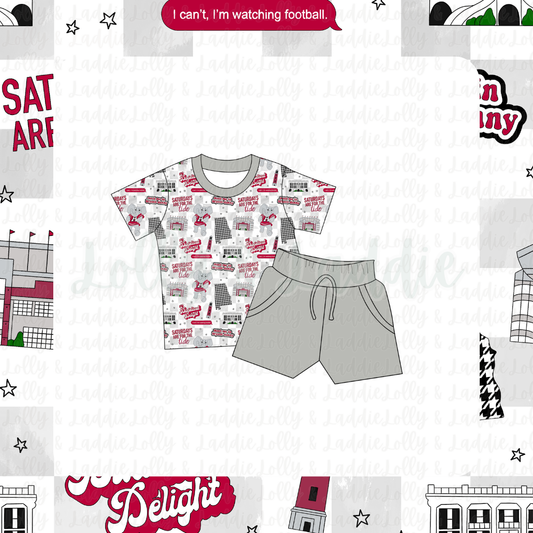 Crimson & Cozy - Kid (Short Sleeve Play Set) (READY-TO-SHIP)