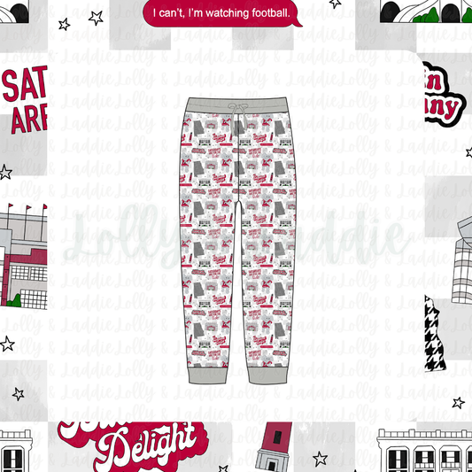 Crimson & Cozy- Adult (Jogger Pants) (READY-TO-SHIP)