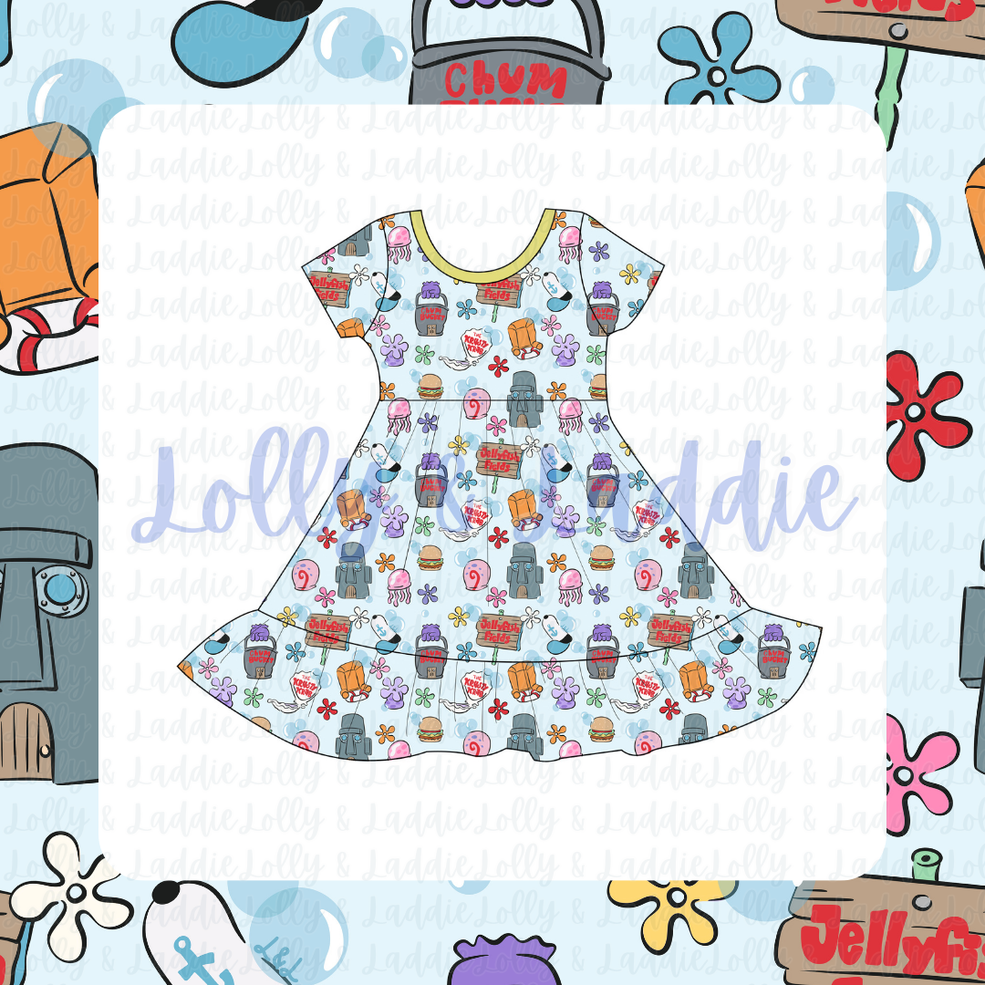 Nautical Nonsense - Twirl Dress (PRE-ORDER)
