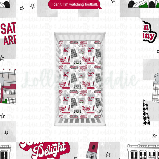 Crimson & Cozy - Fitted Sheet (READY-TO-SHIP)