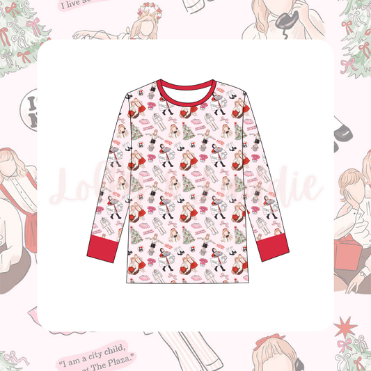 Christmas At The Plaza - Adult (Pajama Top) (PRE-ORDER)