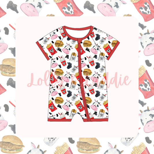 Eat More Chikn - Zippy Shortie (OLD MANUFACTURER/FINAL SALE)