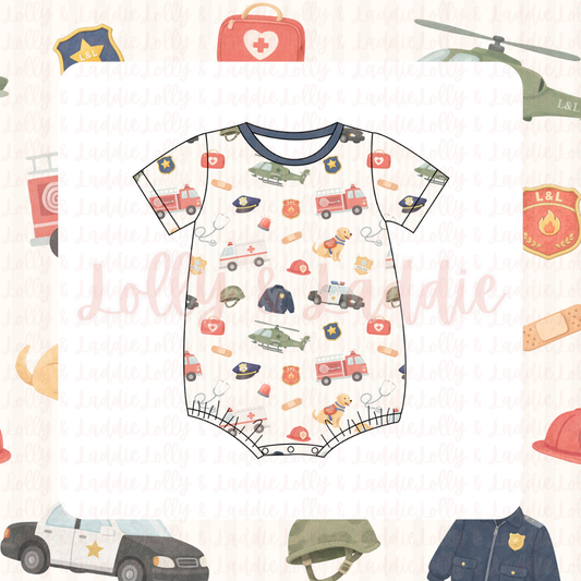 Courage Crew - T-Shirt Romper (READY-TO-SHIP)