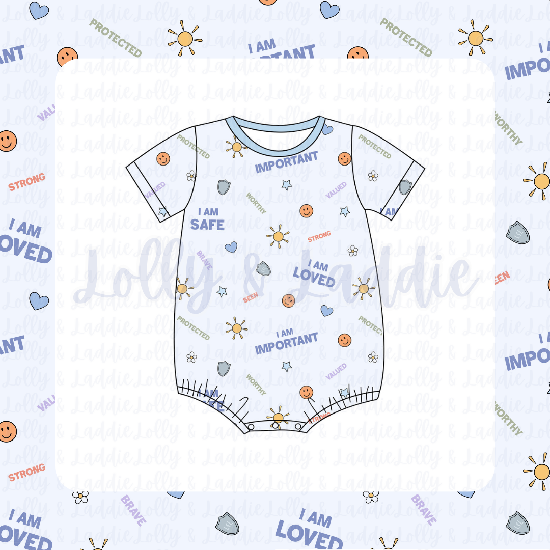 Safe & Loved - T-Shirt Romper (READY-TO-SHIP)