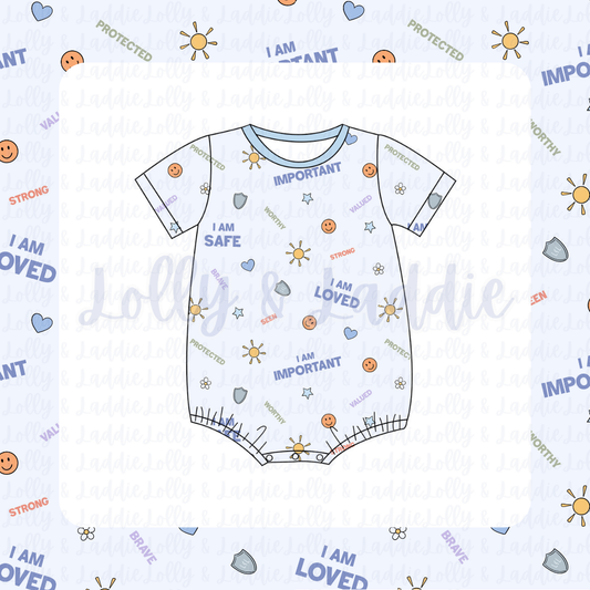 Safe & Loved - T-Shirt Romper (PRE-ORDER)