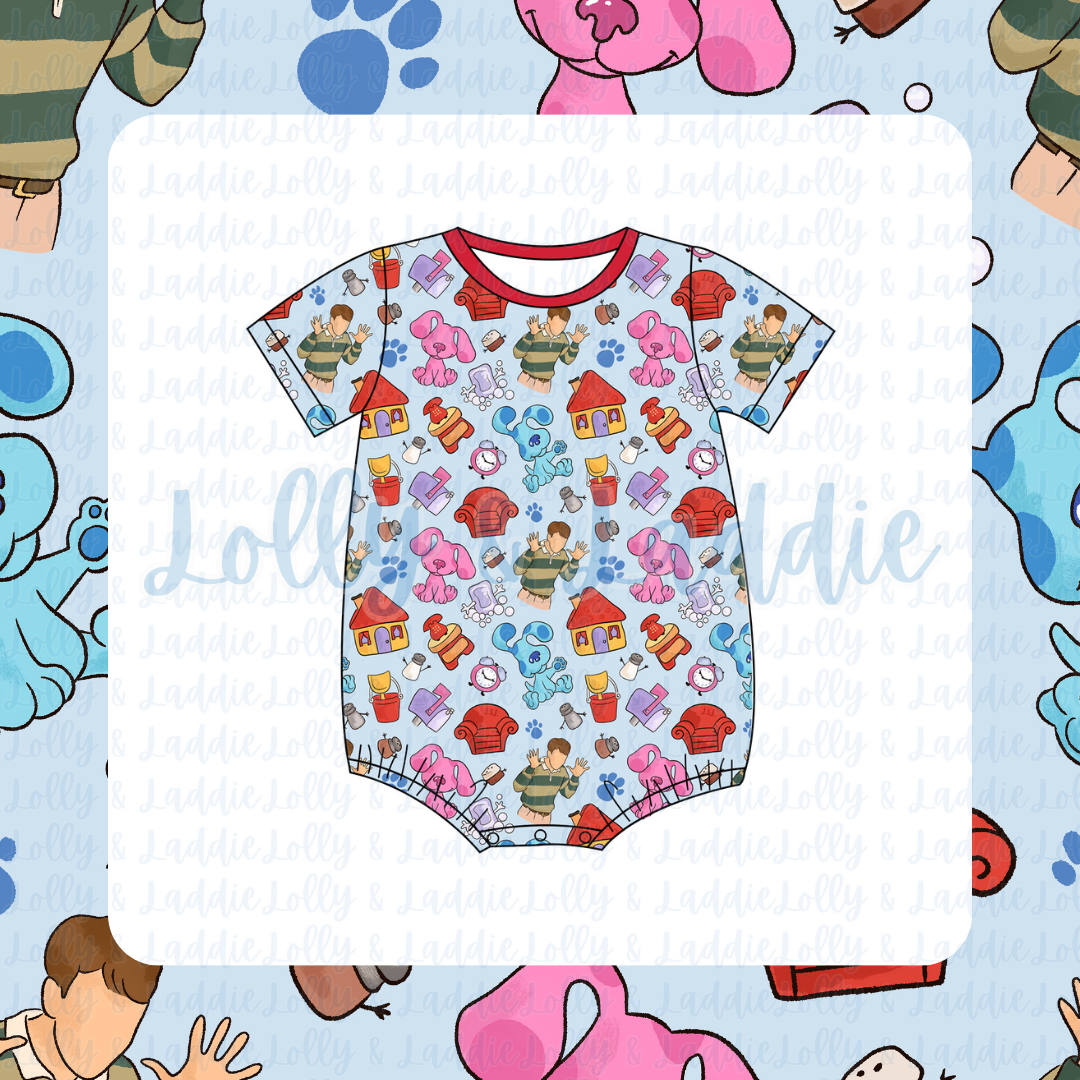 Pawprint Trail - T-Shirt Romper (PRE-ORDER)