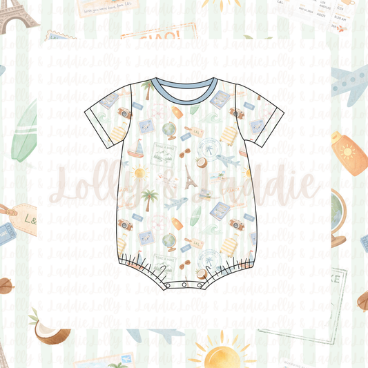 Wish You Were Here - T-Shirt Romper (READY-TO-SHIP)