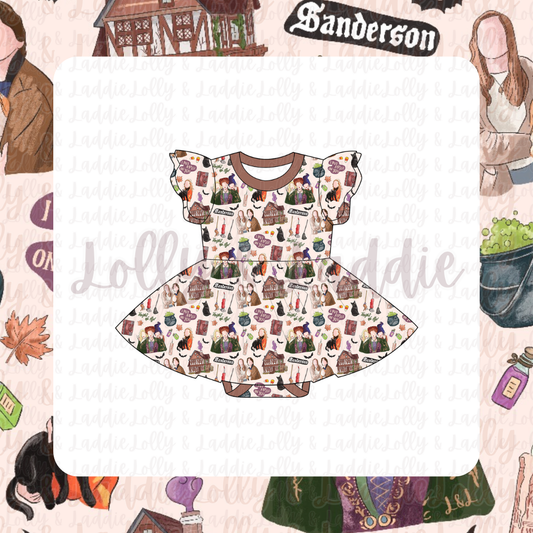 Oh Sistahhhs! - Short Sleeve Twirl Dress with Bodysuit (READY-TO-SHIP)
