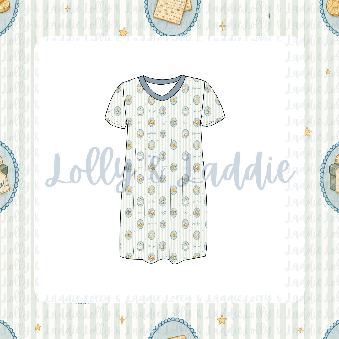 Menorah Magic - Women’s Sleep Dress (PRE-ORDER)
