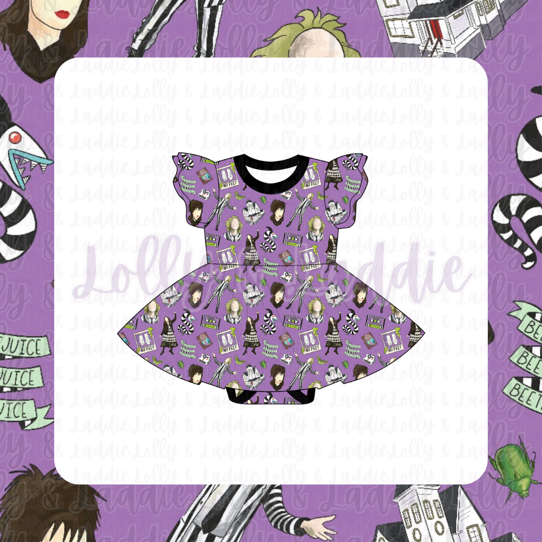 Strange & Unusual - Short Sleeve Twirl Dress with Bodysuit (PRE-ORDER)