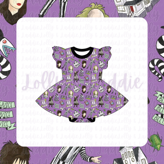 Strange & Unusual - Short Sleeve Twirl Dress with Bodysuit (READY-TO-SHIP)