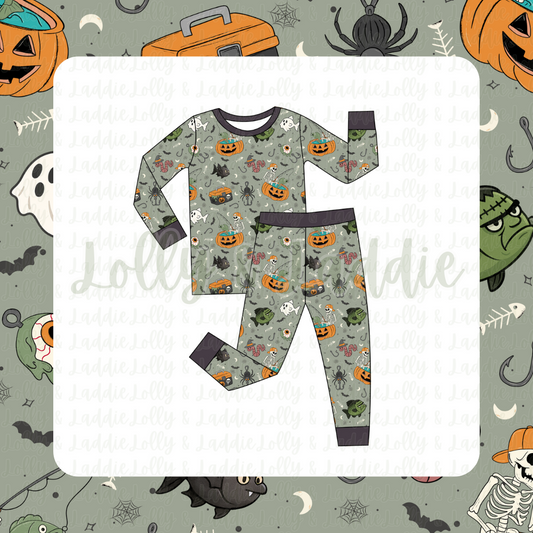 Skeleton's Catch - Kid (Pant Set) (READY-TO-SHIP)