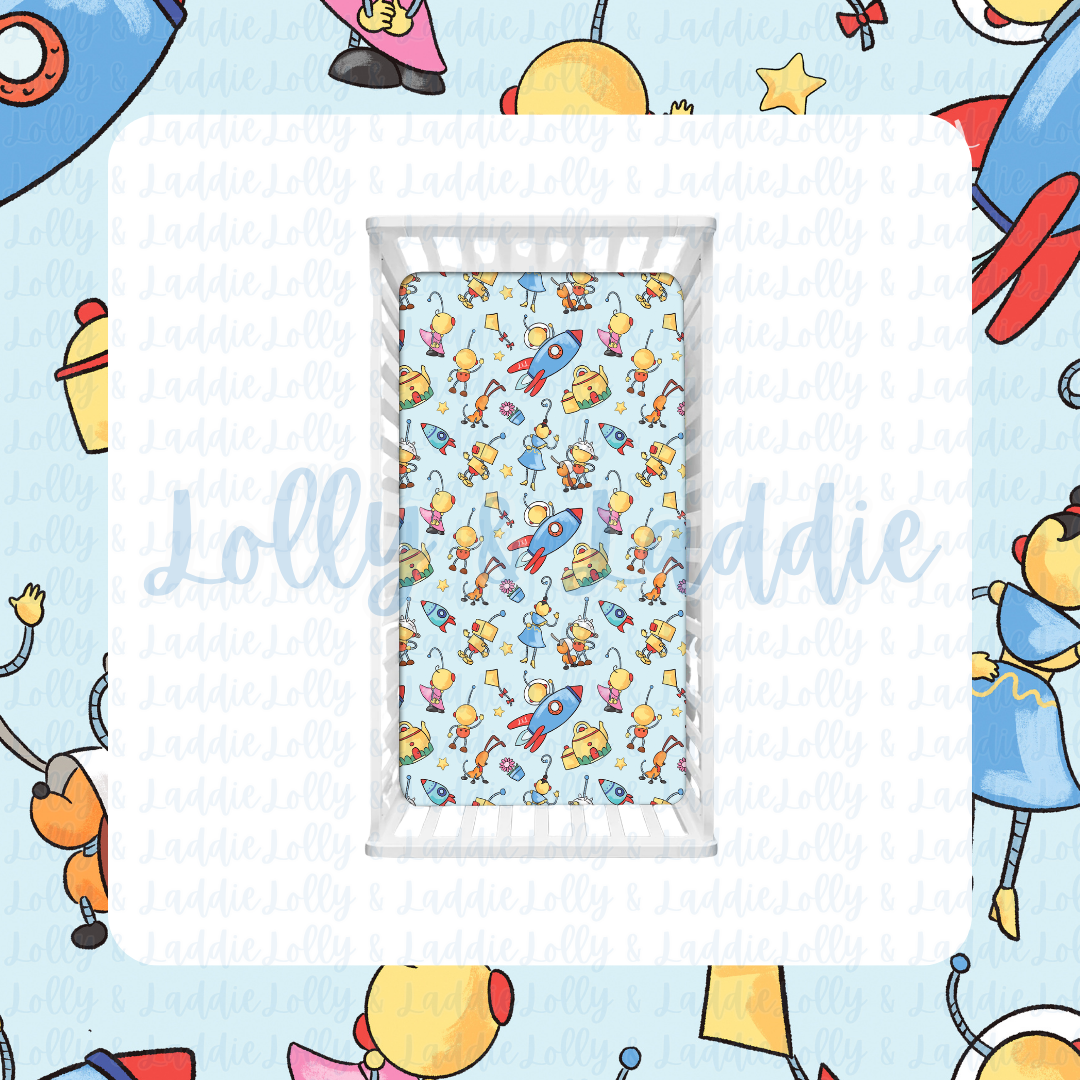Beep, Boop, & Beyond - Fitted Sheet (PRE-ORDER)