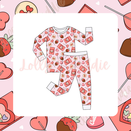 Sweetheart Snuggles - Kid (Pant Set) (READY-TO-SHIP)