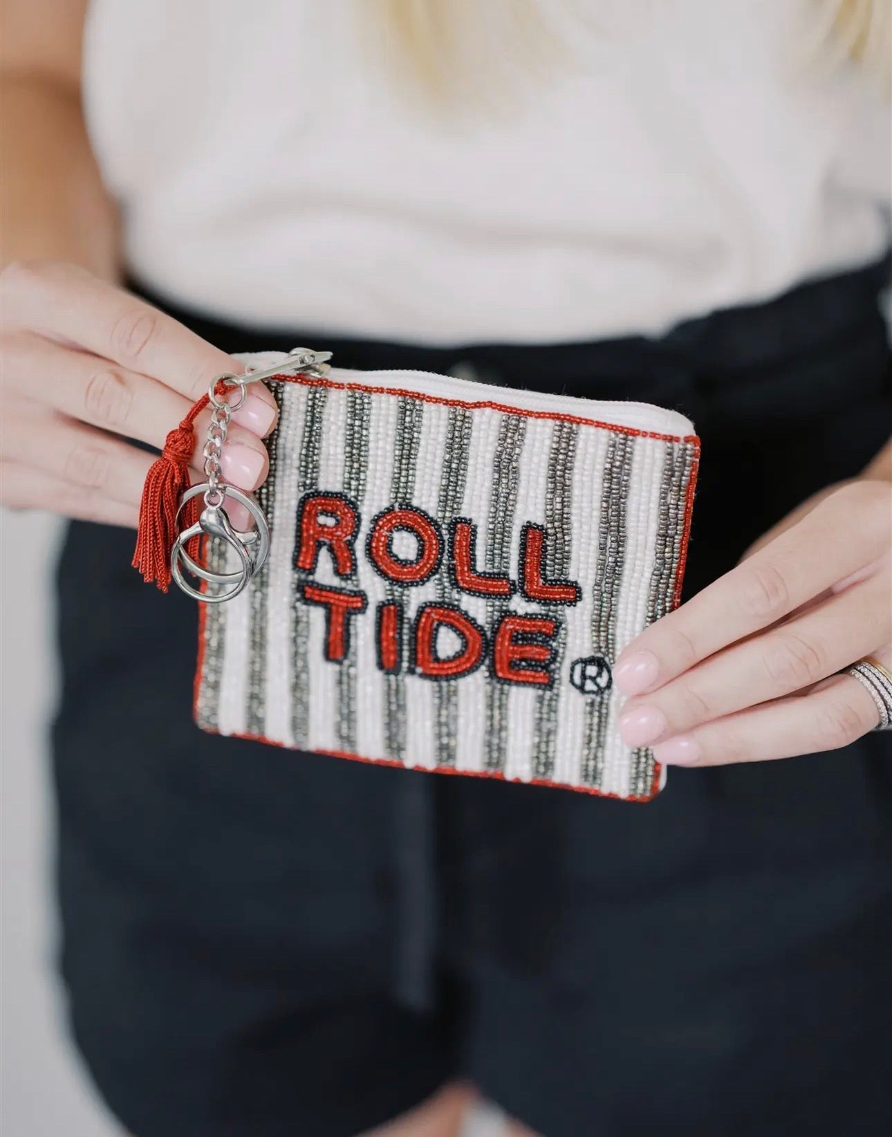 Beaded Coin Purse - University of Alabama