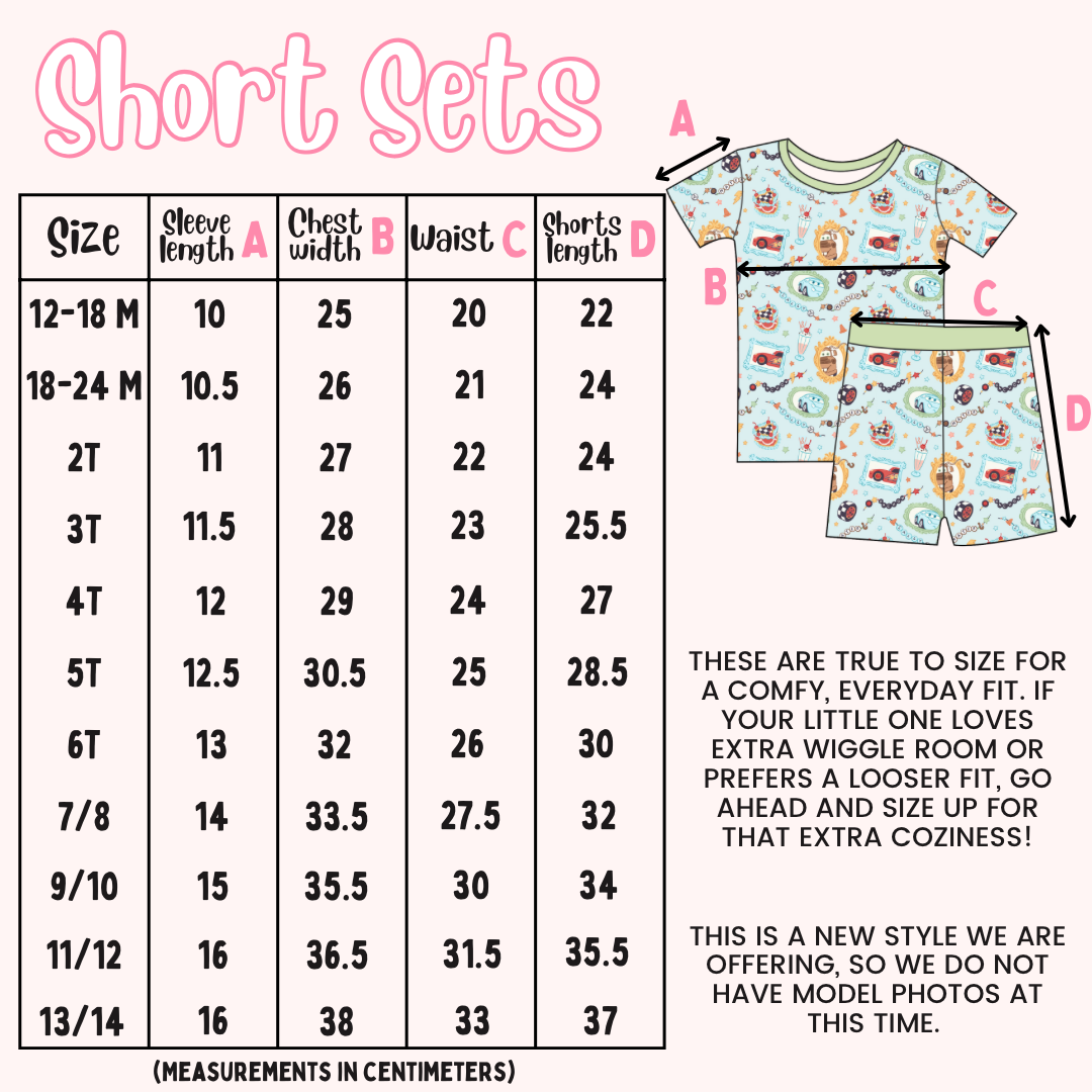 Cruisin’ Route 66 - Kid (Short Set) (READY-TO-SHIP)