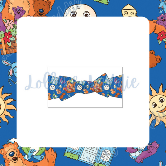 Blue House Hugs - Headband (READY-TO-SHIP)
