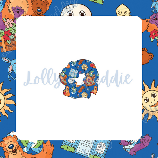 Blue House Hugs - Adult Scrunchie (READY-TO-SHIP)