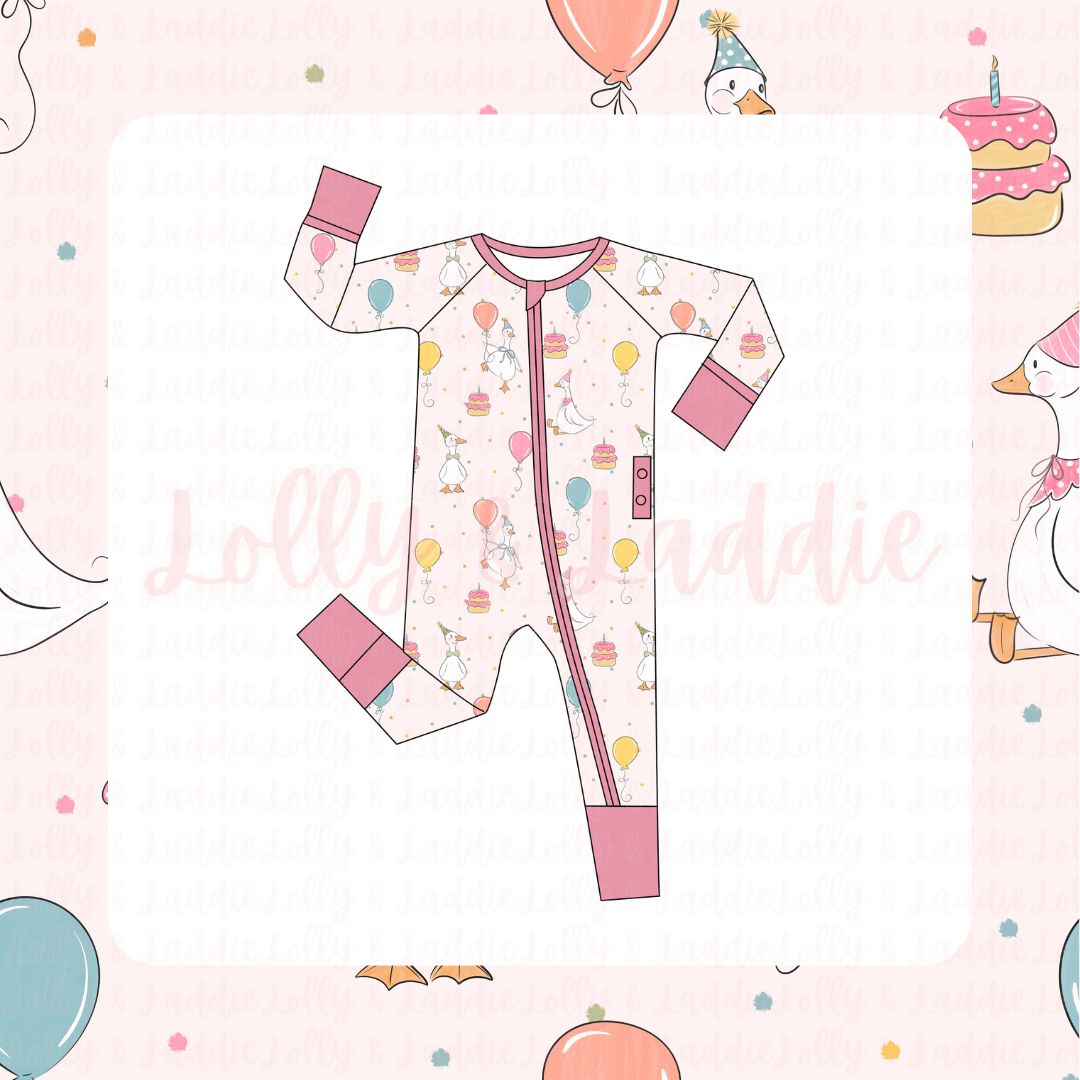 Flappy Birthday (Pink) - Medically Adaptive Sleeper (PRE-ORDER)