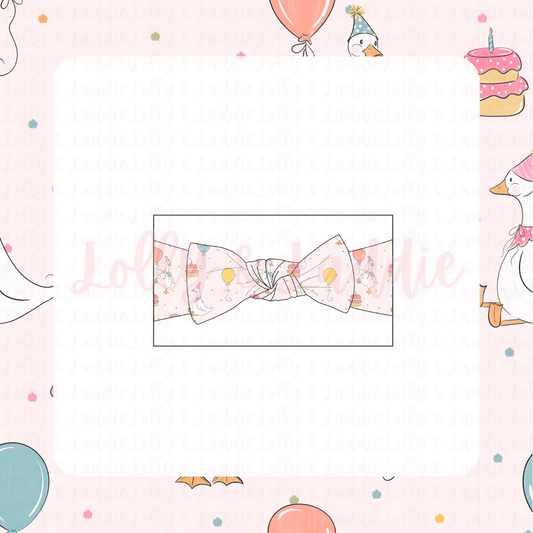 Flappy Birthday (Pink) - Headband (PRE-ORDER)