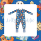Blue House Hugs - Sleeper (READY-TO-SHIP)