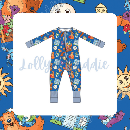 Blue House Hugs - Sleeper (READY-TO-SHIP)