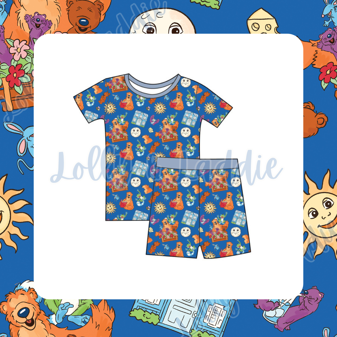 Blue House Hugs - Kid (Short Set) (READY-TO-SHIP)