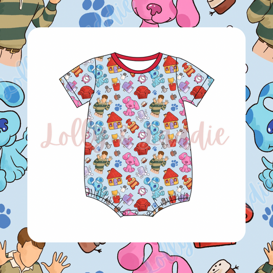 Pawprint Trail - T-Shirt Romper (READY-TO-SHIP)