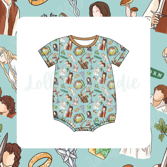 Middle Earth Magic - T-Shirt Romper (READY-TO-SHIP)