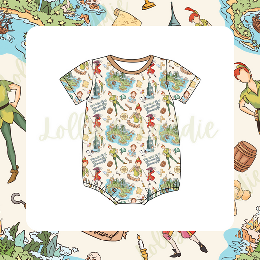 Second Star To The Right - T-Shirt Romper (READY-TO-SHIP)