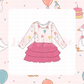Flappy Birthday (Pink) - Long Sleeve Tutu Dress (READY-TO-SHIP)