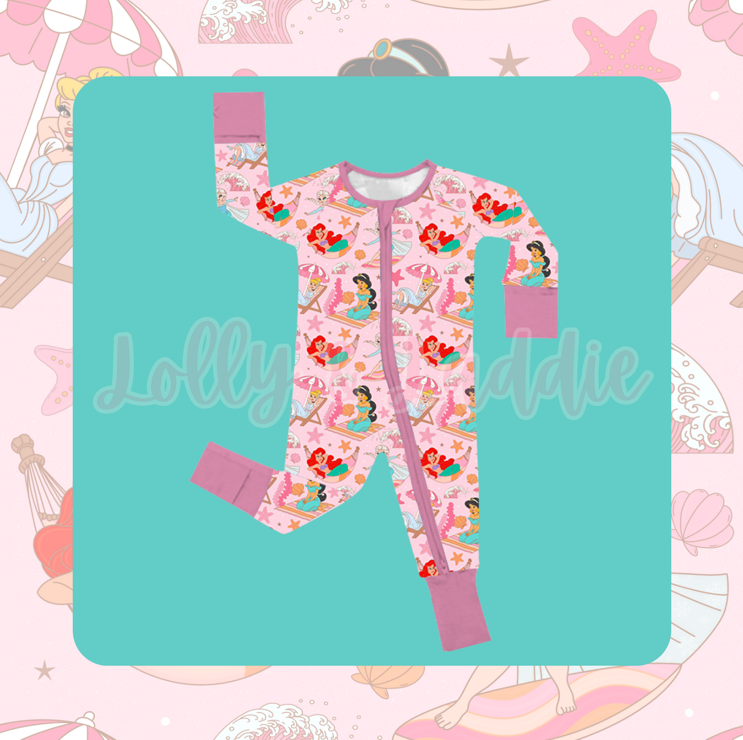 Beach Princess - 18/2 Month Sleeper (OLD MANUFACTURER/FINAL SALE/NEW SIZING)