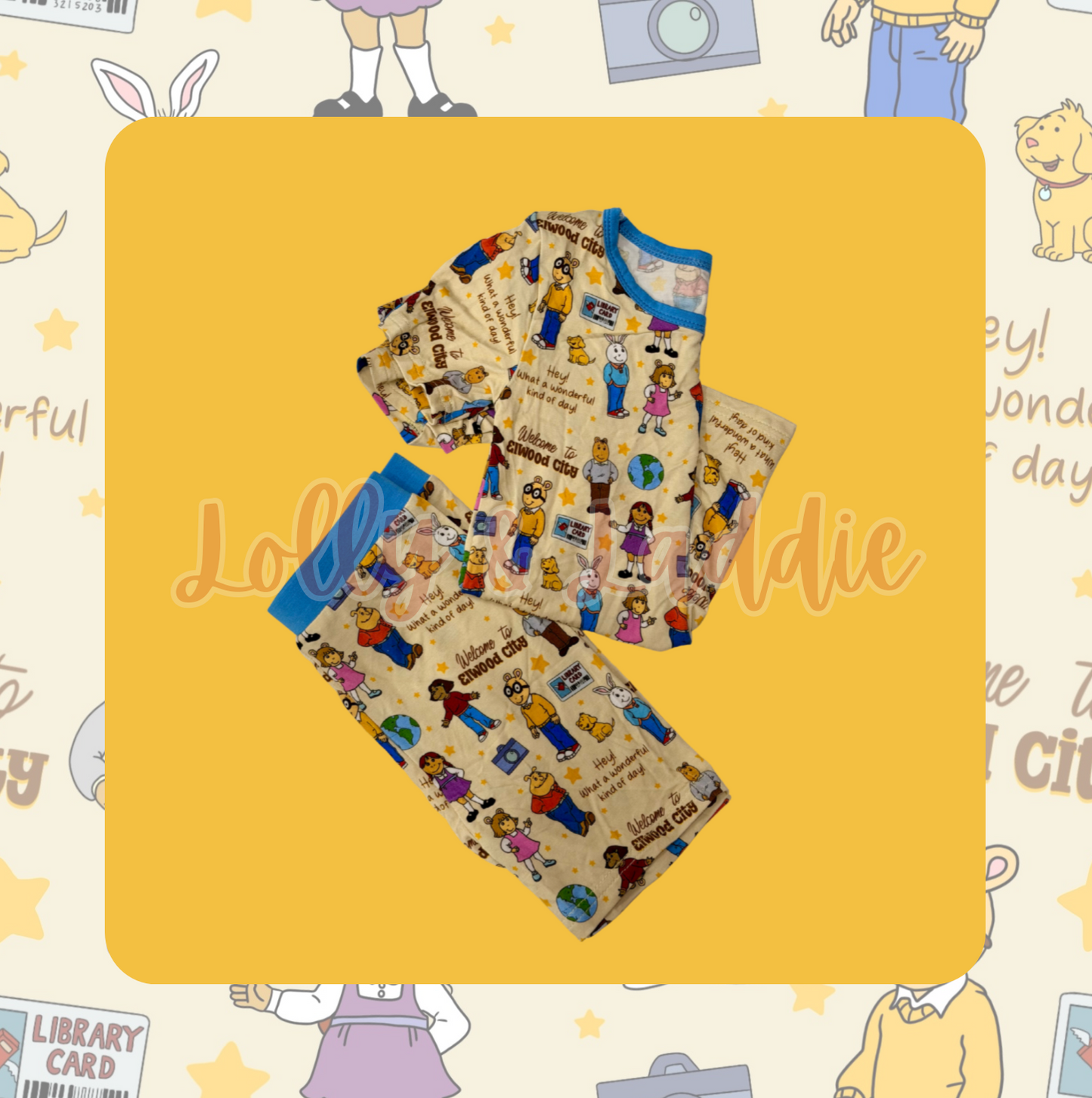 What A Wonderful Kind Of Day - 3T Kid Short Set (OLD MANUFACTURER/FINAL SALE)