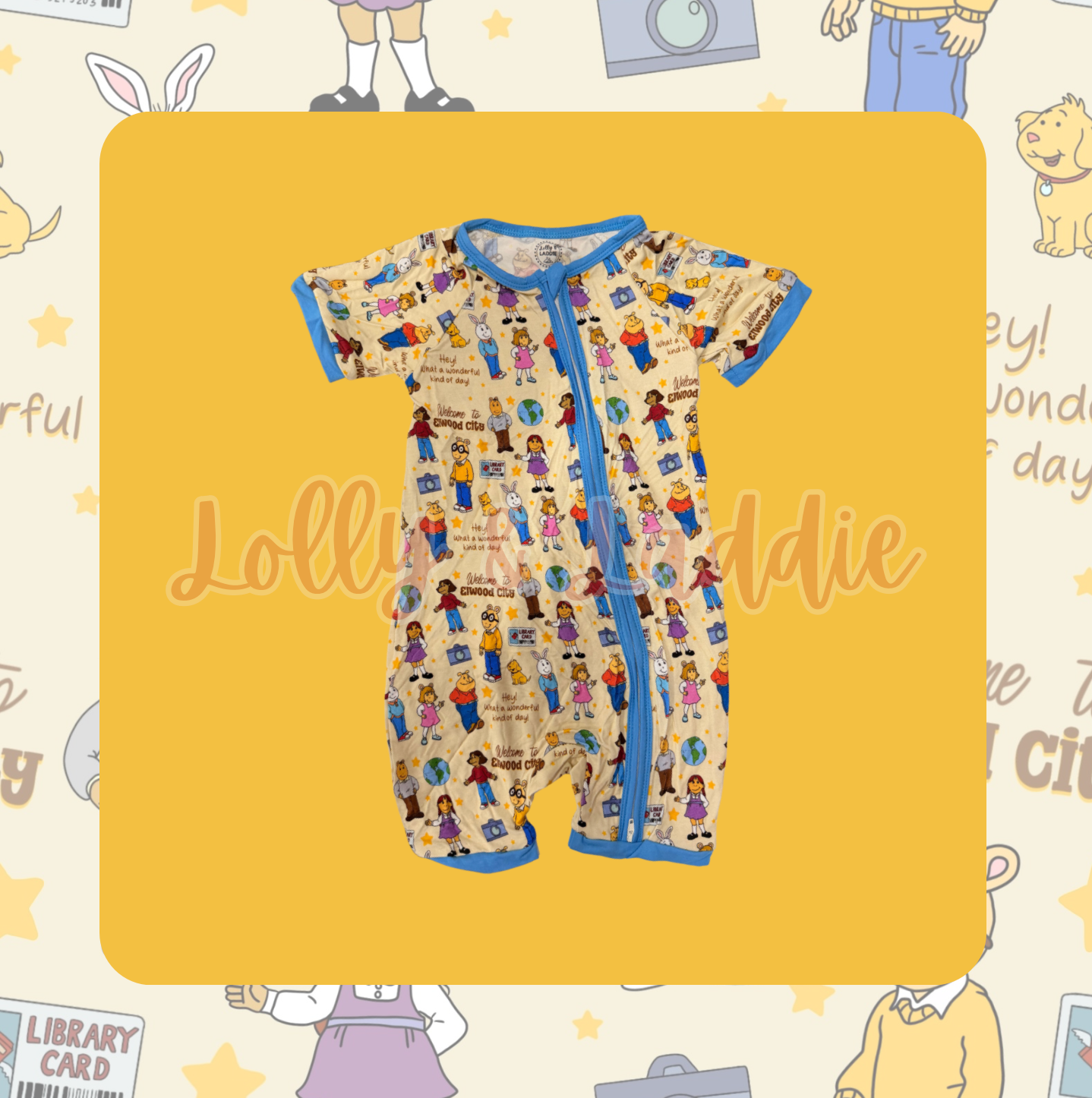 What A Wonderful Kind Of Day - 3T Zippy Shortie (OLD MANUFACTURER/FINAL SALE)