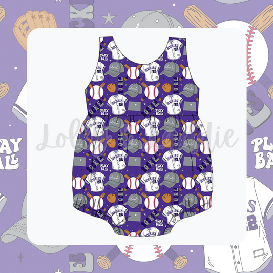 Rockies Inspired - 18 Month Tank Bubble Romper (OLD MANUFACTURER/FINAL SALE)
