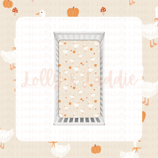 The Great Pumpkin Waddle - Crib Sheet (PRE-ORDER) (READY-TO-SHIP)