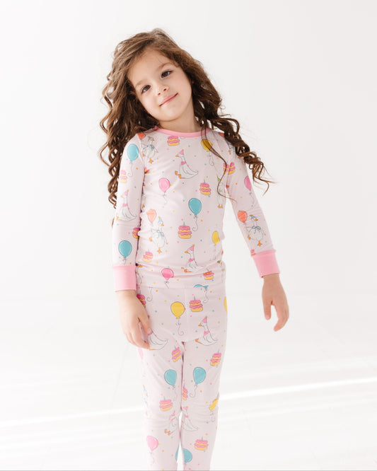Flappy Birthday (Pink) - Kid (Pant Set) (READY-TO-SHIP)