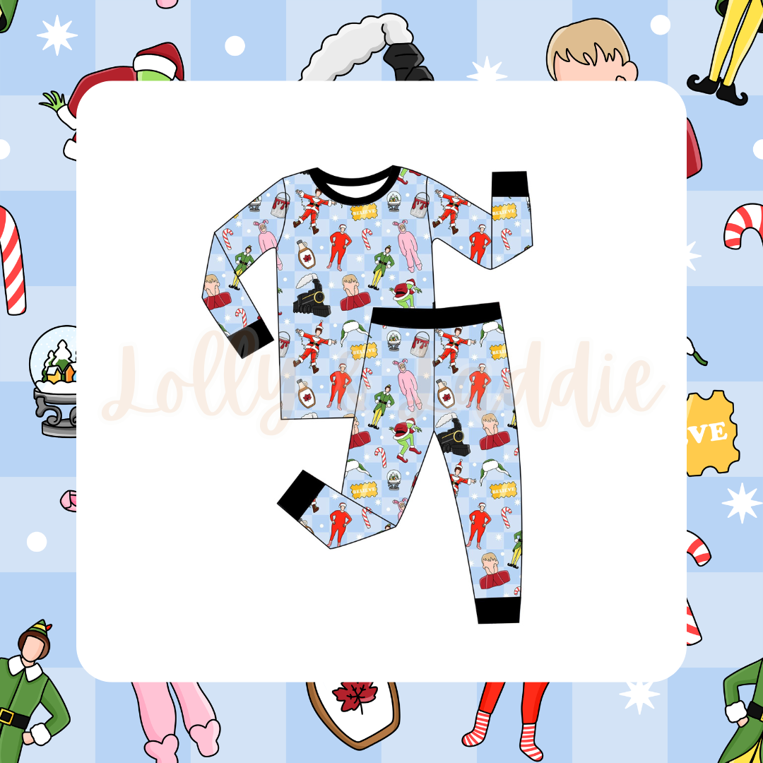 Merry Movie Mashup -  Kid (Pant Set) (READY-TO-SHIP)